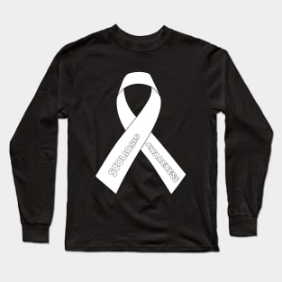 Scoliosis Awareness Ribbon Long Sleeve T-Shirt